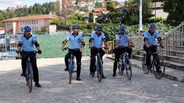 Beykoz Sahillerinde Bisikletli Zabıtalar İş Başında!..