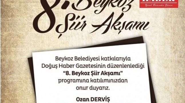 Beykoz’da Şiir Akşamı!..