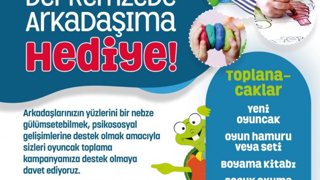 BEYKOZ’DAN DEPREMZEDE ÇOCUKLARA RENGÂRENK OYUNCAKLAR !…