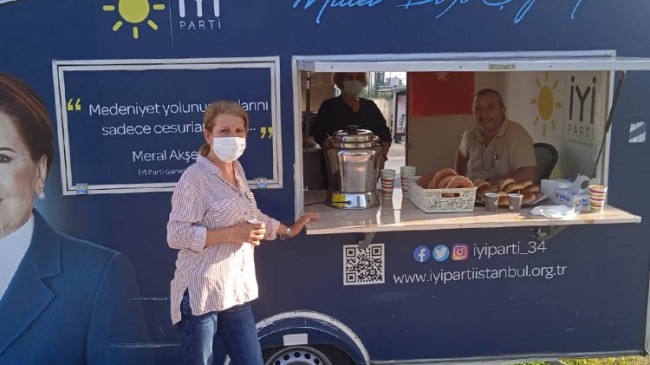 Beykoz İYİ Parti’den Karavanda Çay-Çorba!..