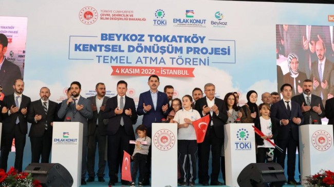 Beykoz’da Tarihi Toplu Konut Projesinin Temelini Bakan Kurum Attı!…