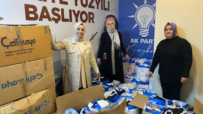 AK BEYKOZ KADINLARI MİNİK YÜREKLERİ ISITIYOR!…