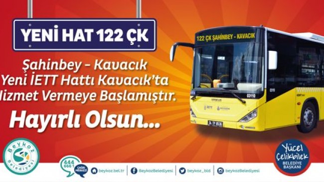 122 ÇK Kavacık-Çekmeköy-Şahinbey Seferlere Başladı