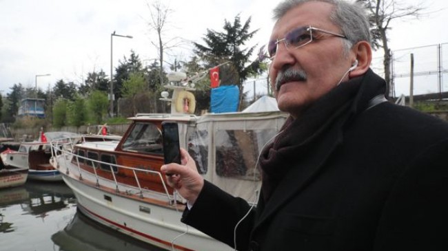 Murat Aydın, tekneye binip canlı yayın yaptı!..