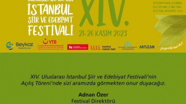 “İstanbul Şiir Ve Edebiyat Festivali” Beykoz’dan İlham Verecek!…