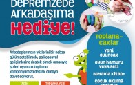 BEYKOZ’DAN DEPREMZEDE ÇOCUKLARA RENGÂRENK OYUNCAKLAR !…