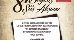 Beykoz’da Şiir Akşamı!..