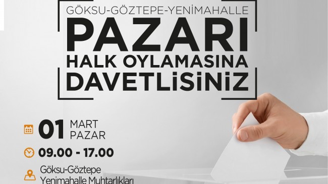 Pazar Yeri Halk Oylaması!..