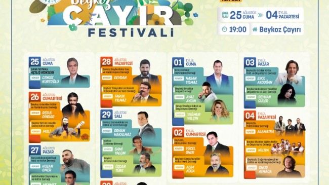 Anadolu’nun Tüm Renkleriyle “Beykoz Çayır Festivali” Başlıyor!…