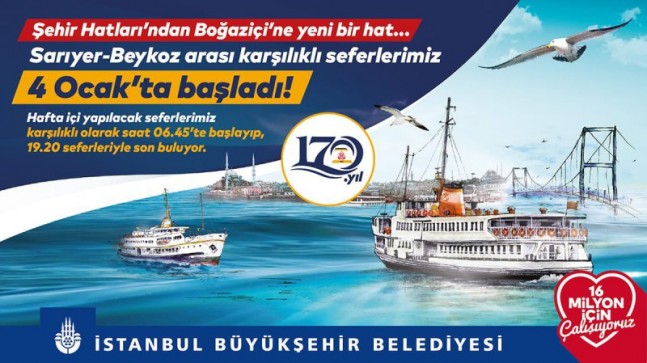Beykoz – Sarıyer Vapur Seferleri Başladı!..